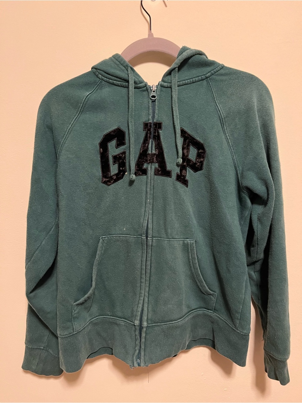 GAP Teal Green Hooded Zip Sweatshirt for Kids
